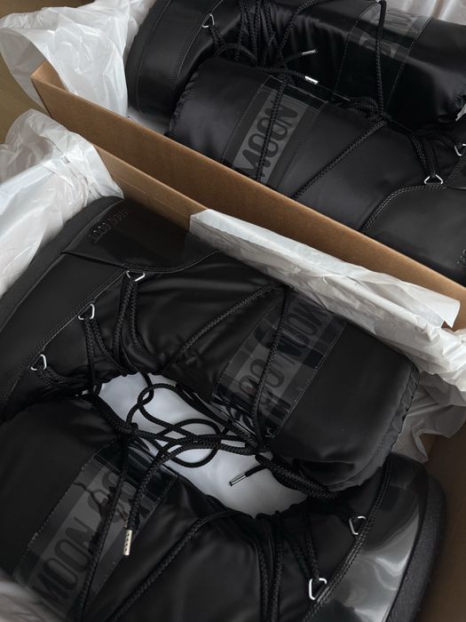 Високі мунбути Moon Boot Icon High Glance Black оригінал