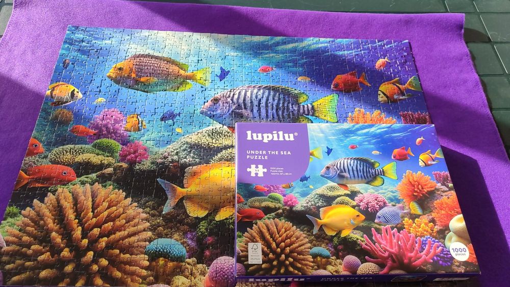 2 Puzzles 1000 pcs   .