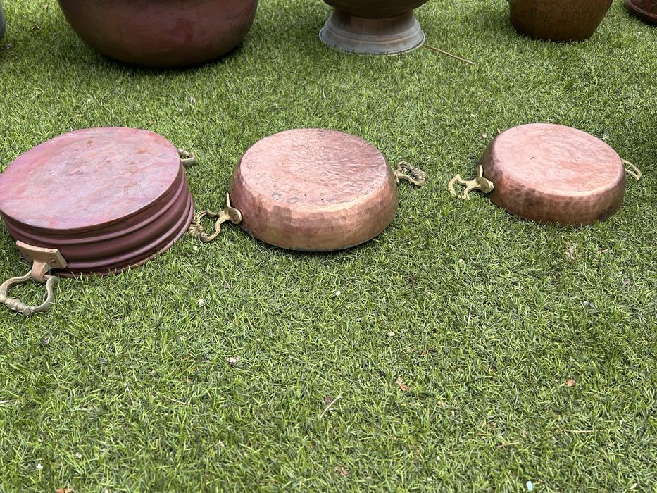Varias pezas Cobre antigo