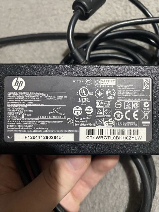 Блок питания для ноутбука hp