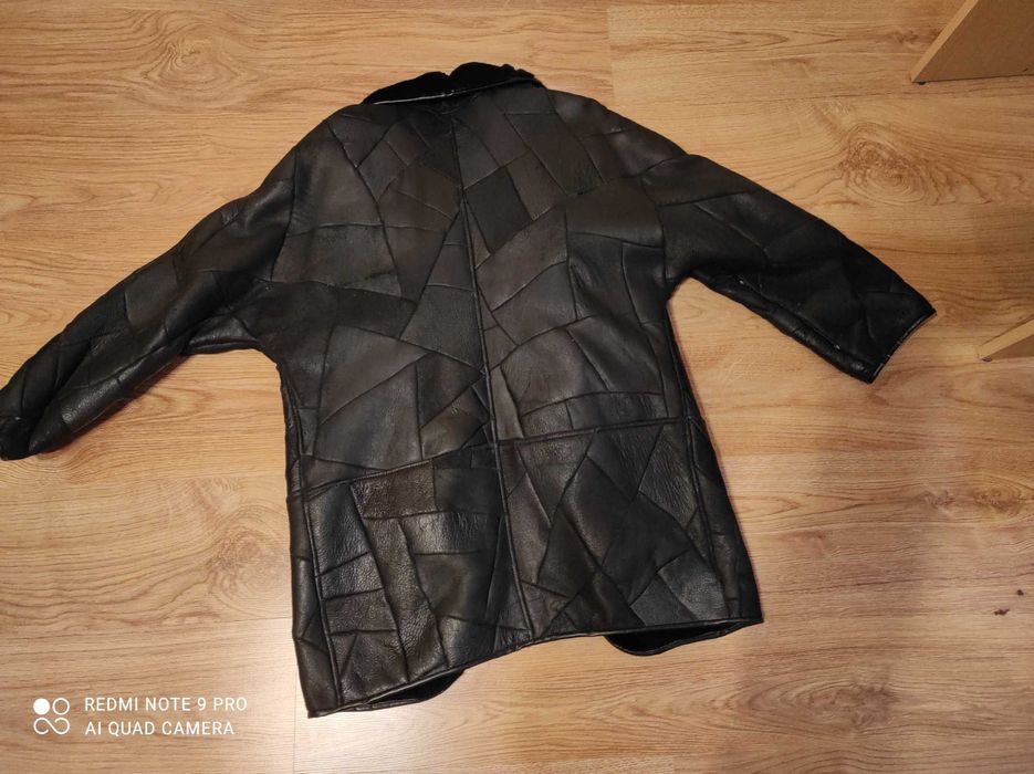 Sprzedam czarny kożuch damski mało używany PRL