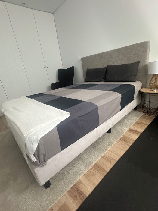 Cama sommier completa c/ colchão visco elástico  2 mt x 1,4 mt