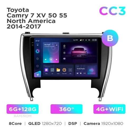 Штатная магнитола Teyes CC3 2k 4+32 Gb Toyota Camry 7 XV 50 55