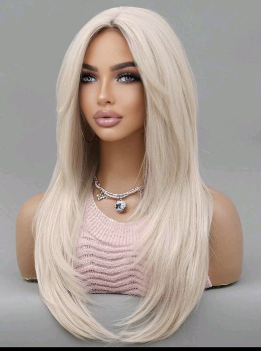 perułka sztuczna platyna blond