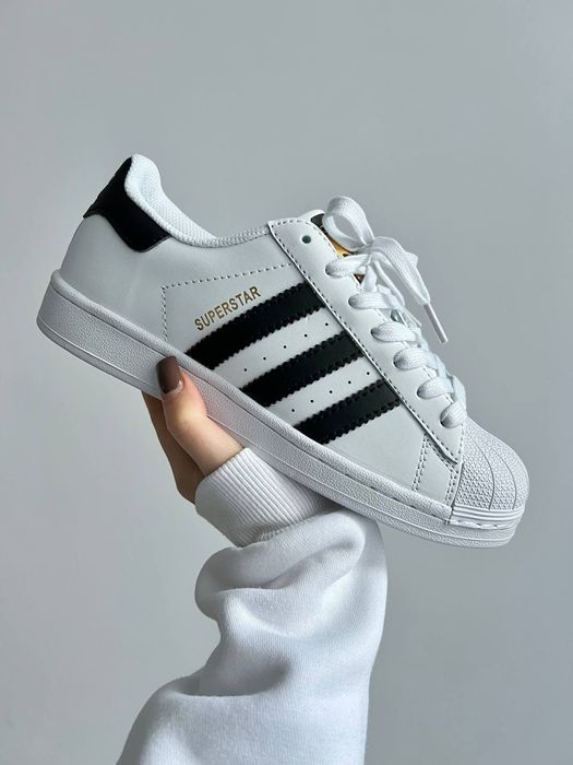 Кросівки Adidas Superstar Footwear White Black Унісекс Суперстар ТОП