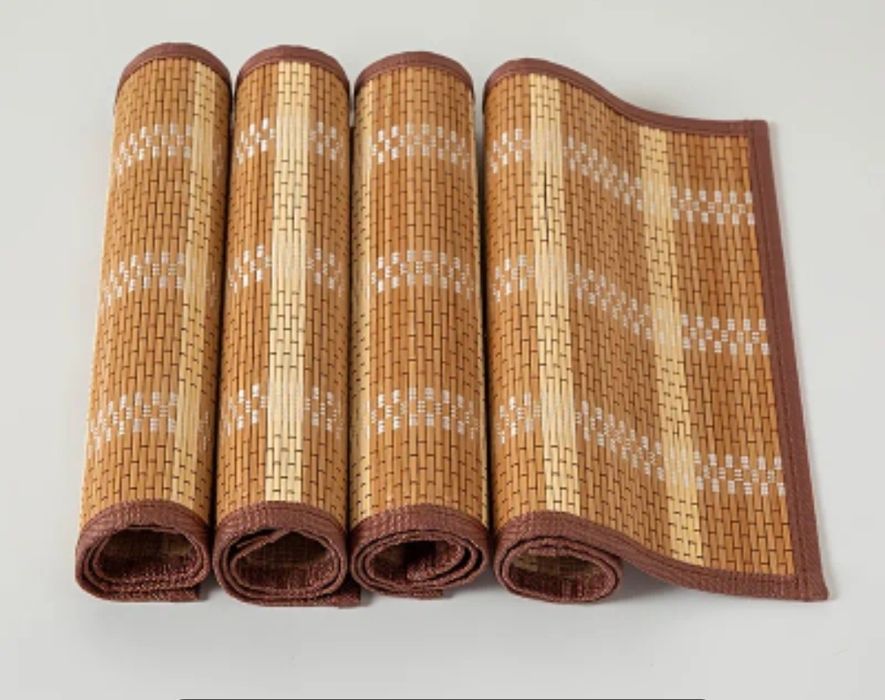 Бамбуковий мат с тканевой основой