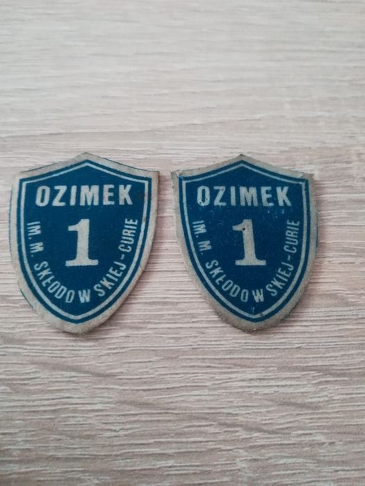 Tarcze szkolne kolekcjonerskie PRL