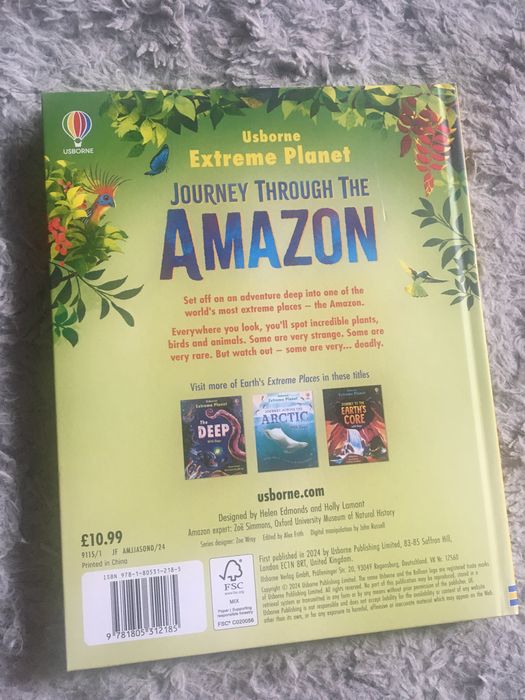 Ksiazka po angielsku na dzieci Amazonia