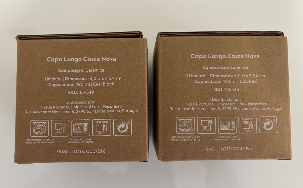 Nespresso | Copo Lungo Costa Nova (2 unidades) *NOVO*