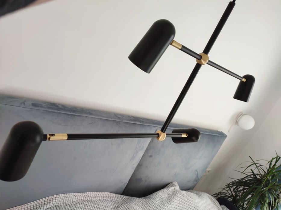 Lampa czarno złota Nordlux DFTP - 4 żarówki E27