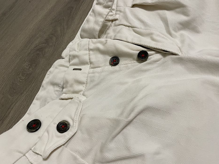 Штани Mason's Herringbone White (Baggy Fit)
