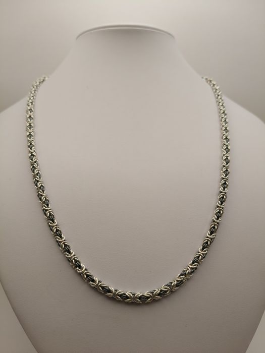 Srebrny Łańcuszek Królewski Pr.925 Nowy  Zapraszamy