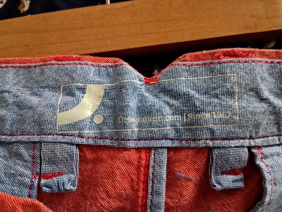 Męskie czerwone spodnie Dressmann