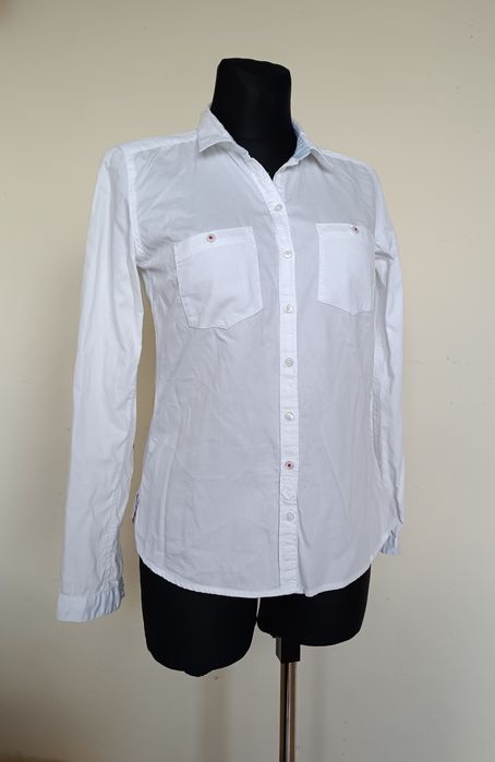 Reserved roz S damska bluzka koszula kieszonki