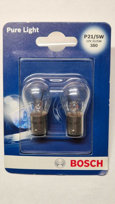 Zestaw 2 żarówek samochodowych Bosch Pure Light P21/5W