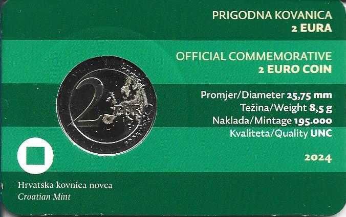 Croácia - - - - - Moedas Comemorativas de 2 Euros