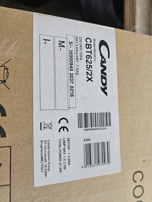 Exaustor Candy CBT 625/2X 60CM