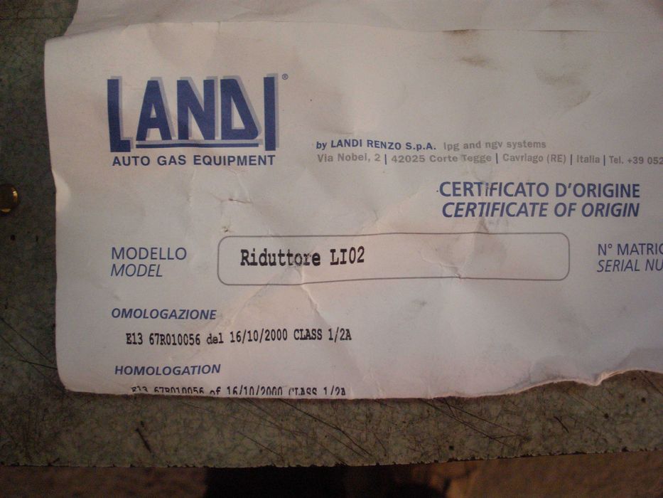 продам новий газовий редуктор та гбо ланді рензо