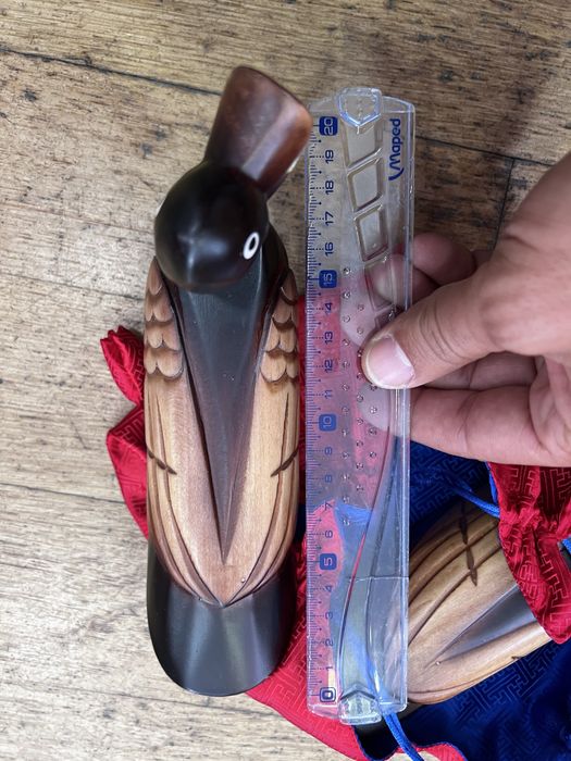 Conjunto patos madeira koreanos casamento - NOVO