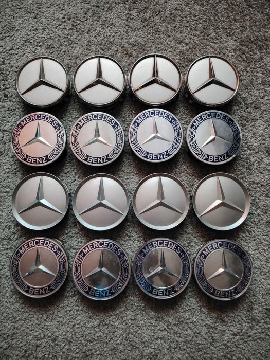 Dekielki alufelgi A1704000025 Mercedes 2014010225 oryginał 2204000125 komplet A1714000025
