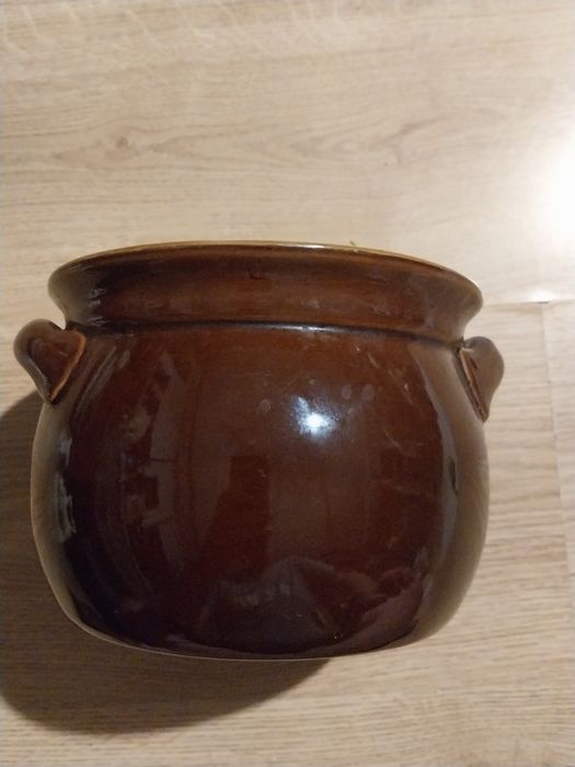 Ceramiczny kociołek PRL