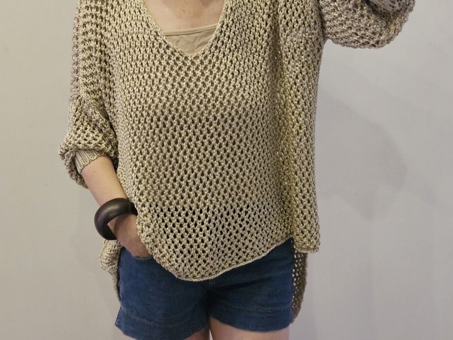 Ażurowa letnia narzutka