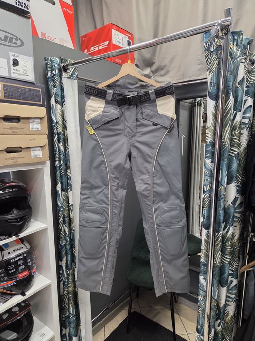 Spodnie motocyklowe Polo Road jasne tekstylne damskie roz 38
