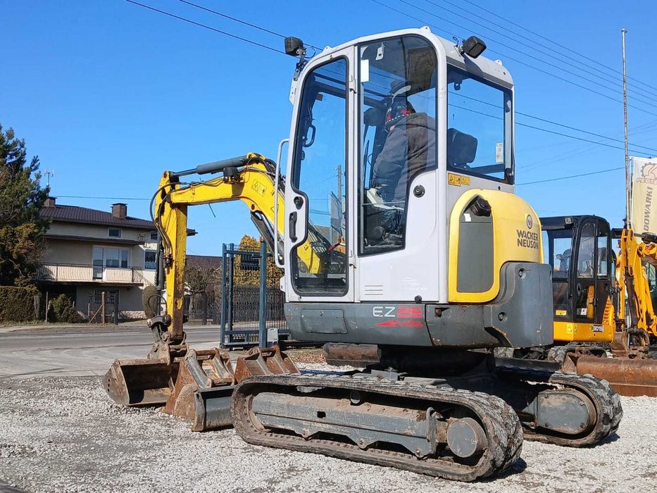 Minikoparka Wacker Neuson. EZ28 z VDS 2014 roku 1 WŁ waga 3000kg
