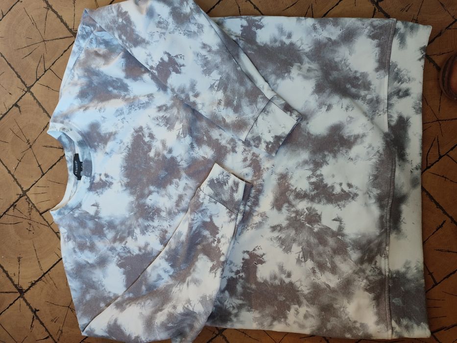Bluza oversize marmurkowa