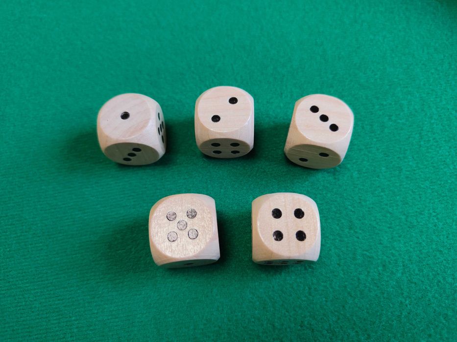 Drewniana taca do gry Gra w kości 45cm A