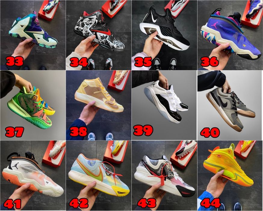 БЕЗ ПЕРЕДПЛАТИ‼️ Кросівки Nike Kyrie, LeBron, Jordan, Tatum, Why Not