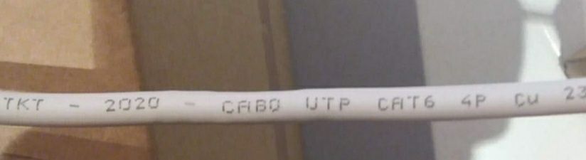 Cabo UTP Cat6 vendo ao metro