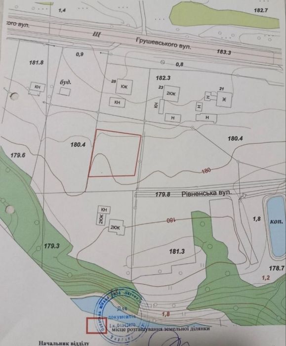 Земельна ділянка . Рівненська 24, м.Олевськ