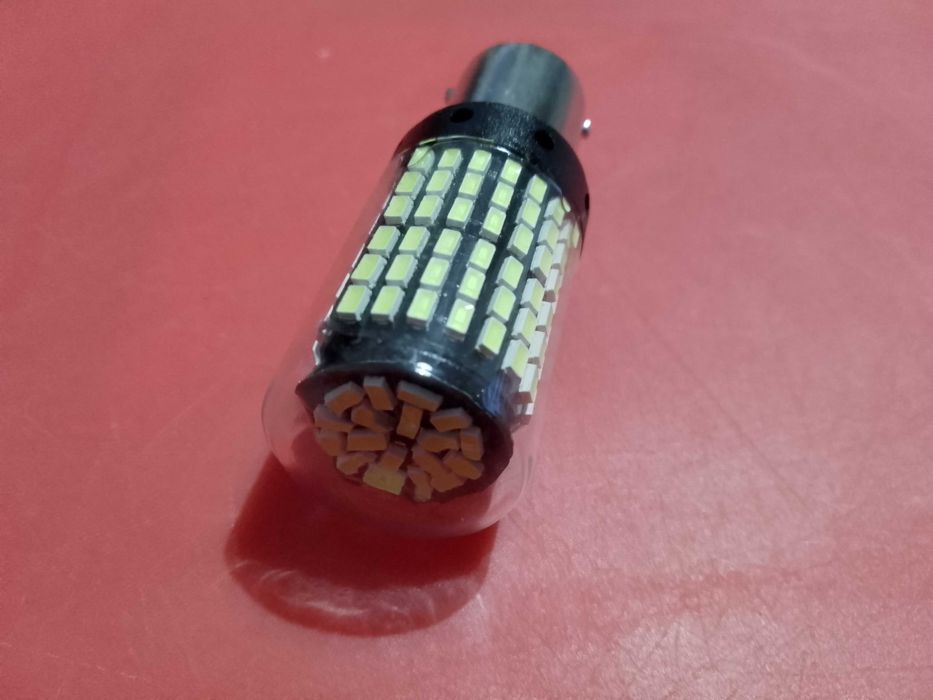 Żarówki P21W 5W 1156 BA15S LED 144 LED Biały Canbus 2 szt Mocna Wstecz
