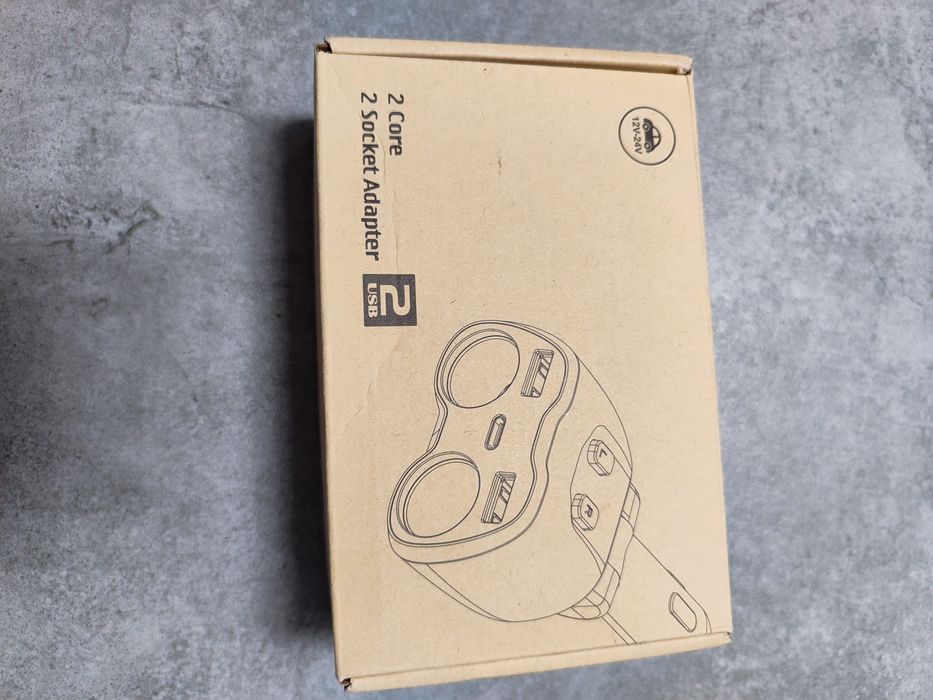 Ładowarka Samochodowa, LED, USB, USB C, 12 V/24 V, 80 W 5 w 1