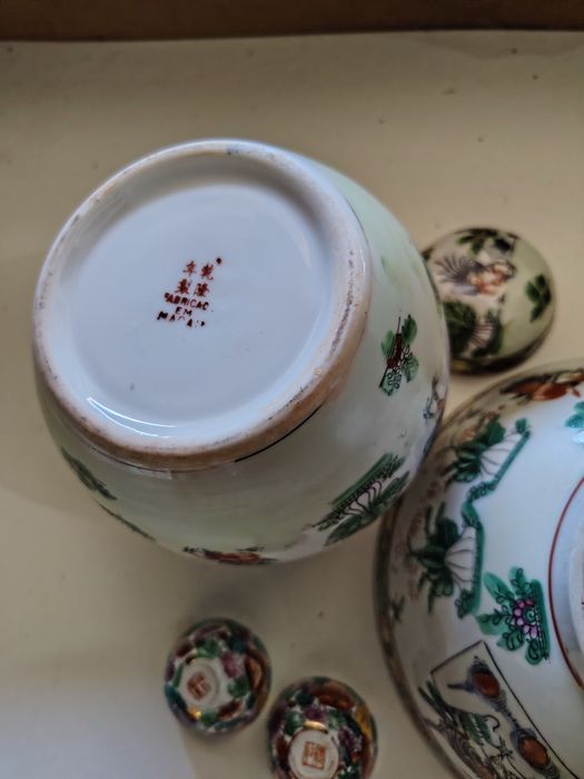 Conjunto antigo cerâmica