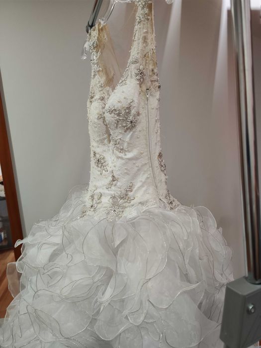 Vestido noiva Micaela Oliveira  c/véu e saiote