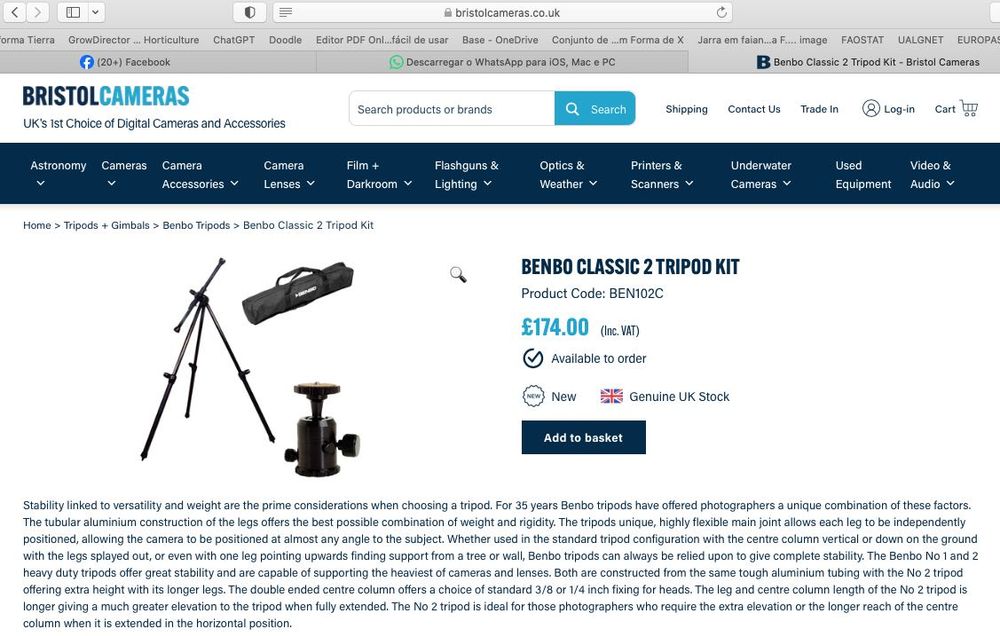 Tripé BENBO Trekker