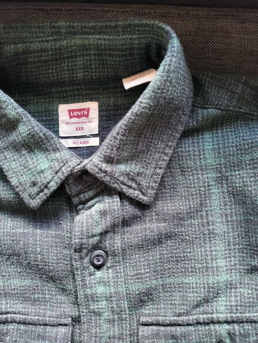 Camisa Levi's Relaxed Fit flanela xadrez, tamanho XXS