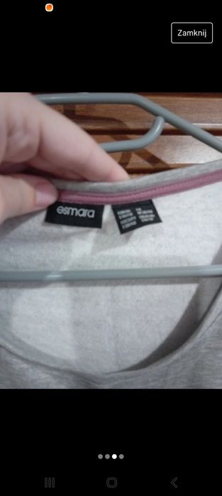 Szara bluza ciążowa Esmara - nowa