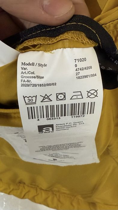 Casaco Homem Pierre Cardin amarelo tamanho 27