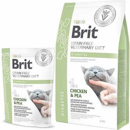 Корм Brit VetDiet Cat Diabetes для котів з цукровим діабетом