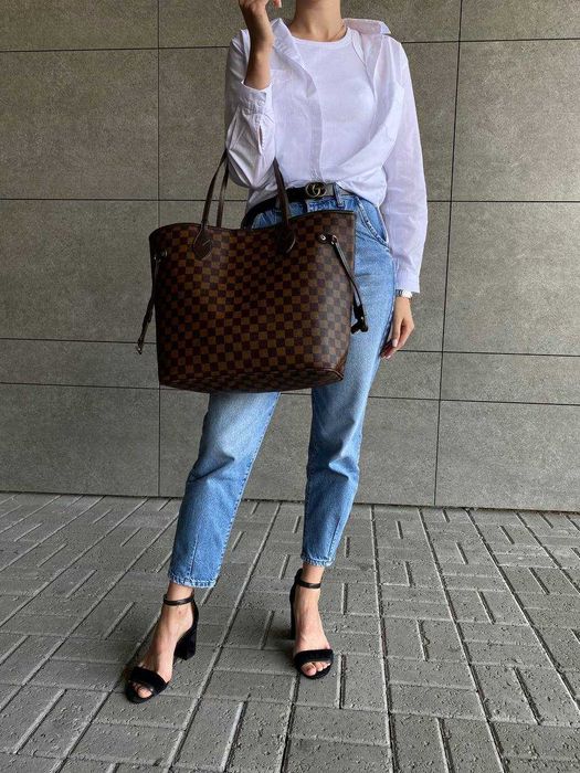 Torba damska shopper tote Neverfull Brown duza damska torebka