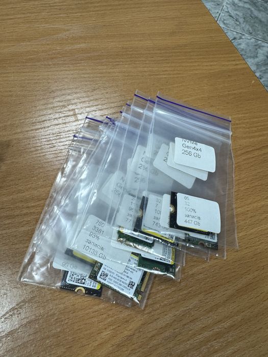 SSD M.2 2230 NVMe 256 Gb різні виробники, ОПИС