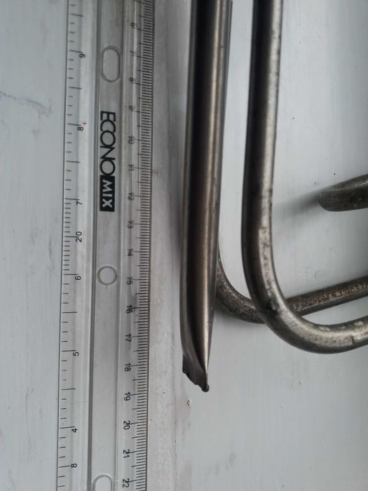 Тэн гнутый  нержавейка 1500W / 220V на фланце  Ø 82мм (оригинал)