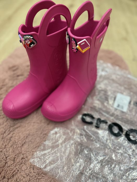 Чоботи для дощу гумачки резиновые сапоги Crocs крокси j3 34-35