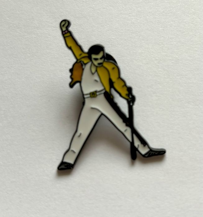 Przypinka Freddie Mercury metalowa