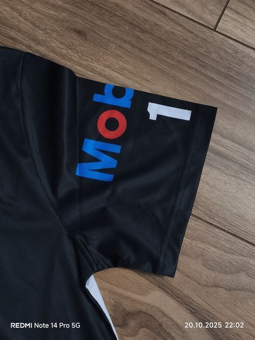 T-shirt T-shirt męski Mobil 1 Racing materiał oddychający rozm L