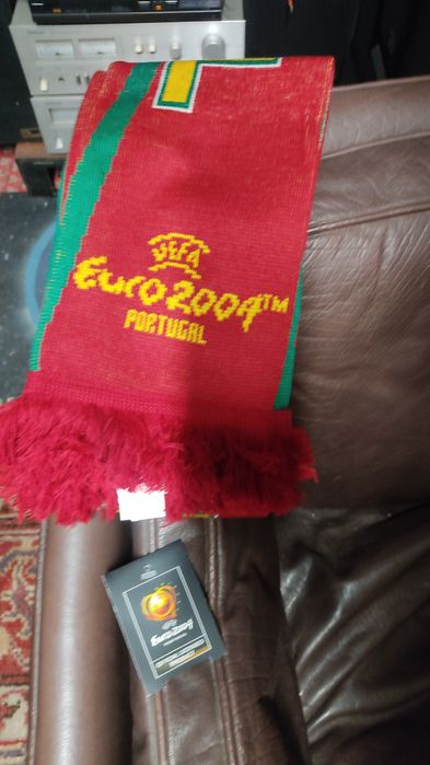 Euro 2004 cachecol Portugal Oficial Adidas com etiqueta