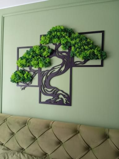 Панно з моху (дерево)